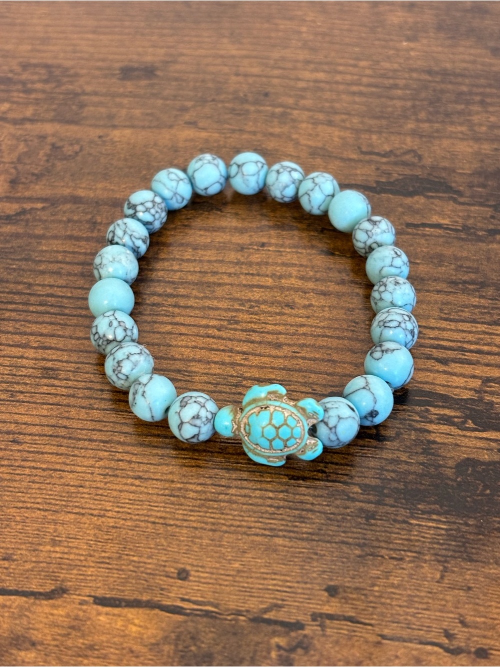 Turquoise turtle bracelet
